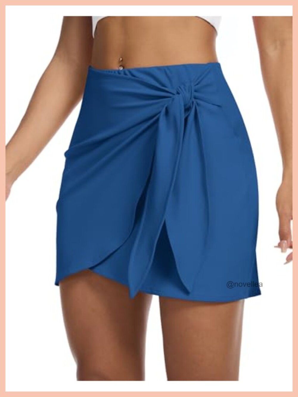 Women's Wrap Skort Built-in Shorts Pockets High Rise Tennis Golf Pickleball